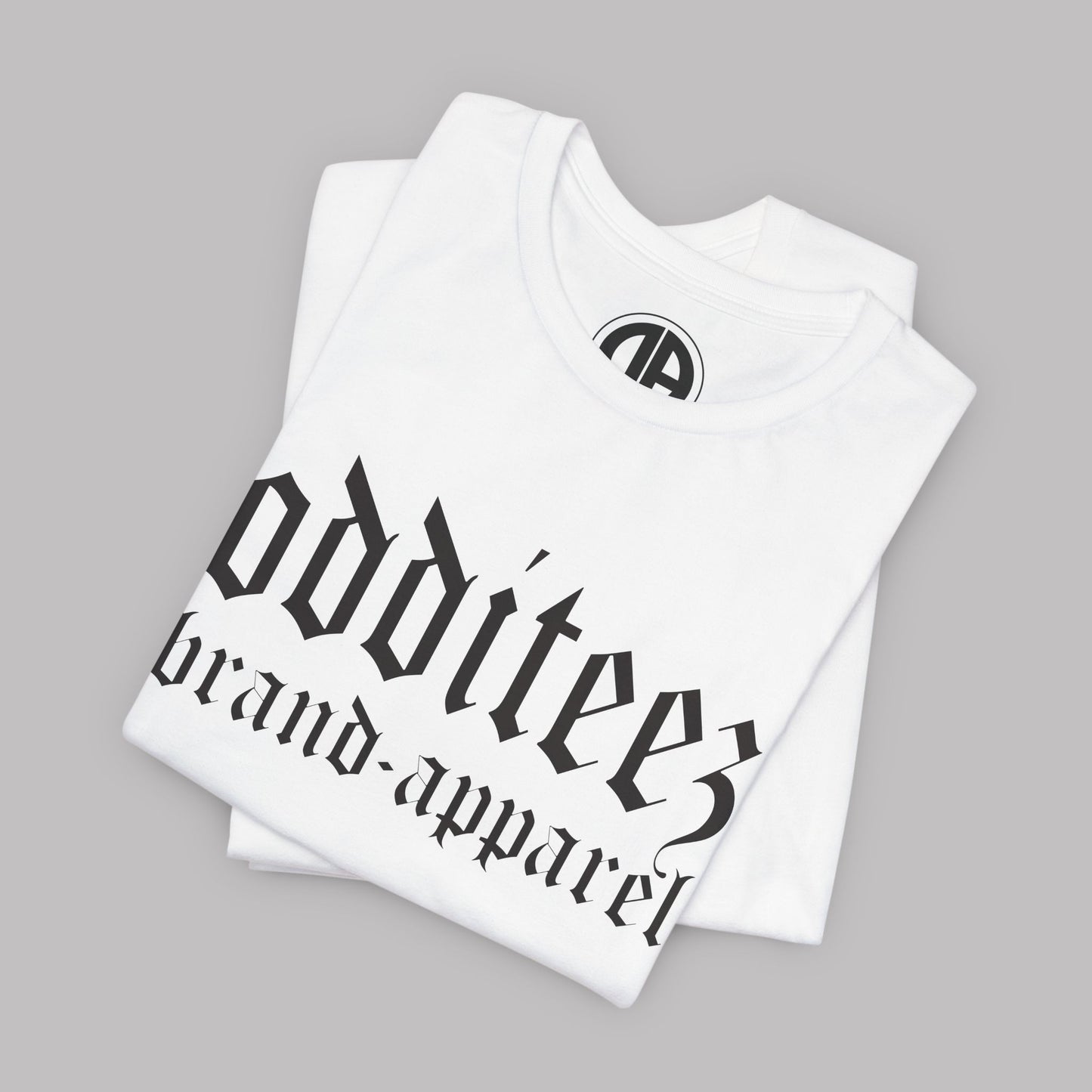 O.B.A. Old English Letters logo design, Unisex Adult Short-Sleeve Graphic Print T-Shirts