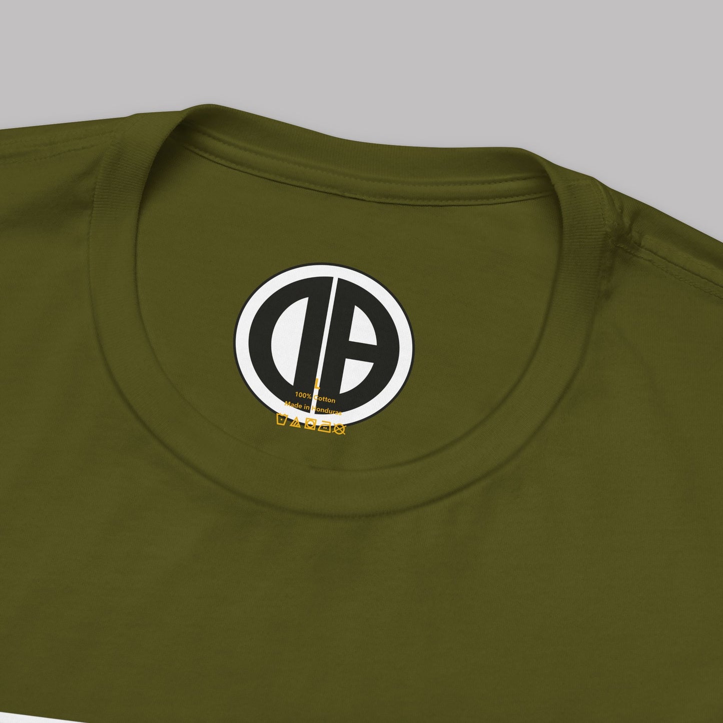 Vintage Military Green Odditeez Varsity Letters rectangular logo design, Unisex Adult Short-Sleeve Graphic Print T-Shirts