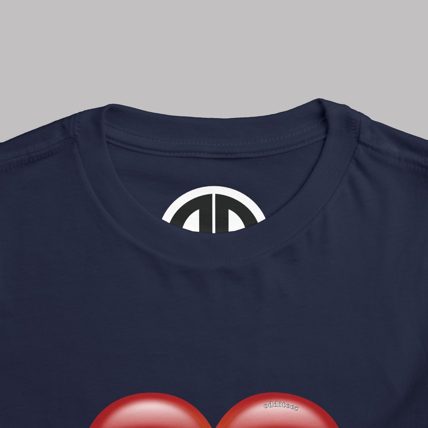 "Daddy's Little Hellion" Big Heart design, Unisex Toddler Short-Sleeve Graphic Print T-shirts