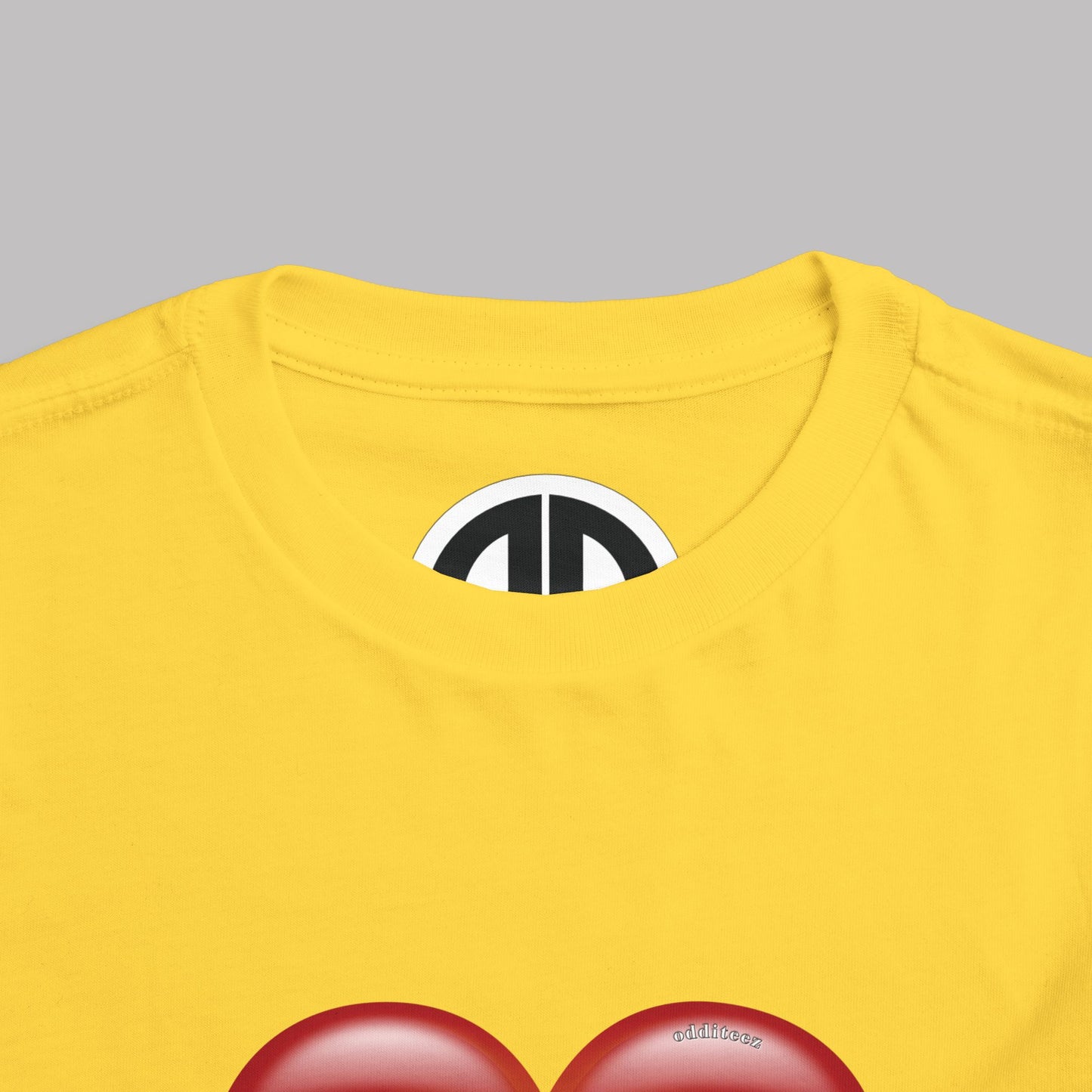 "Daddy's Little Hellion" Big Heart design, Unisex Toddler Short-Sleeve Graphic Print T-shirts