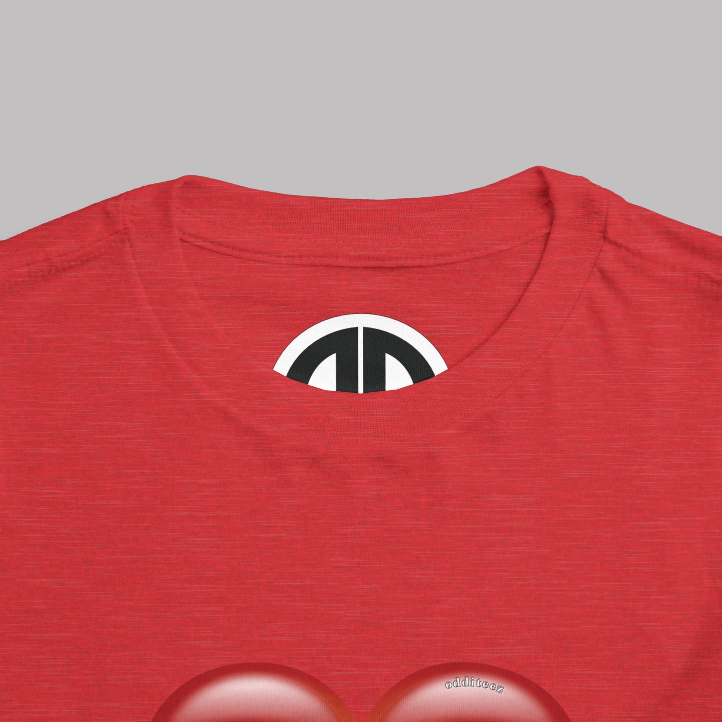 "Daddy's Little Hellion" Big Heart design, Unisex Toddler Short-Sleeve Graphic Print T-shirts