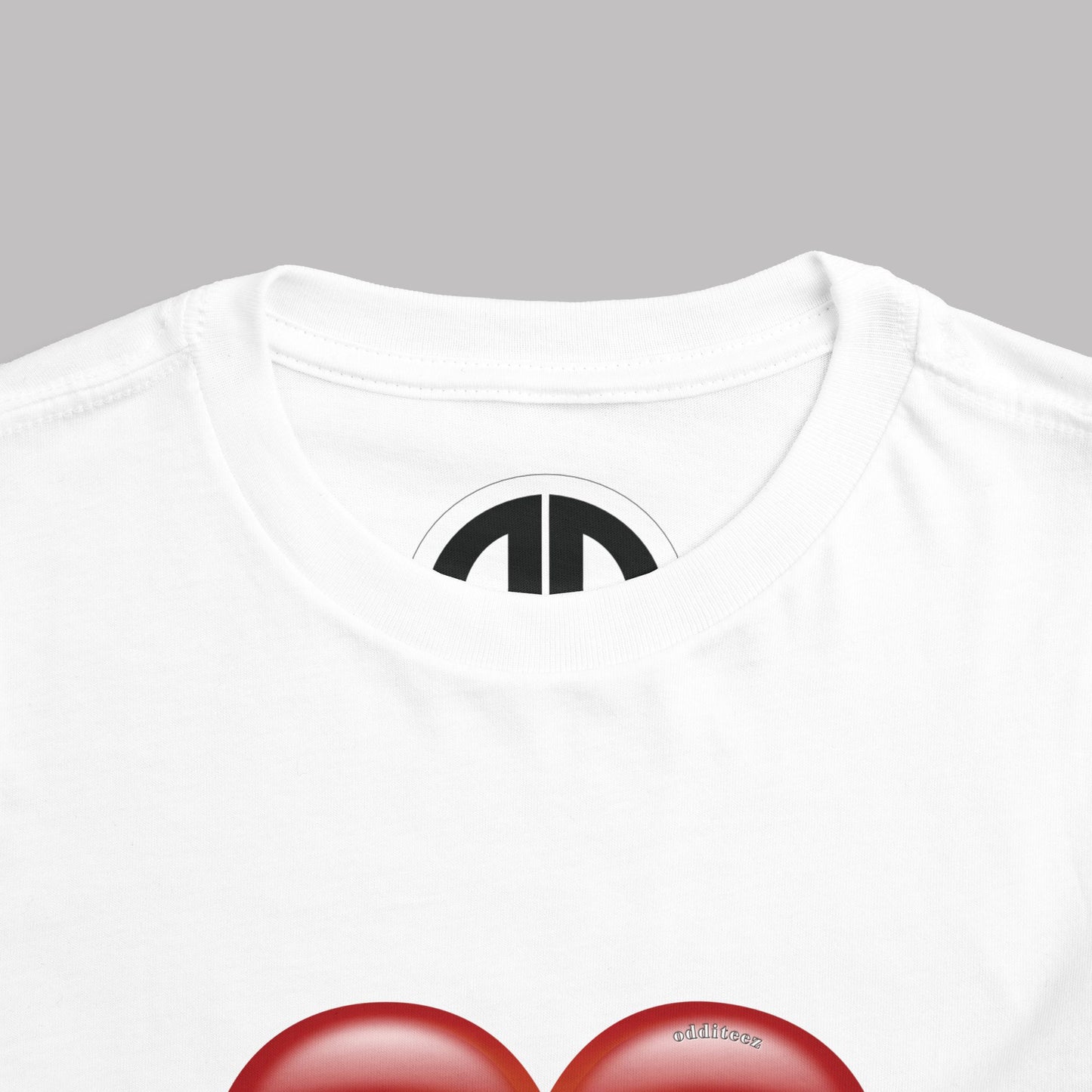 "Daddy's Little Hellion" Big Heart design, Unisex Toddler Short-Sleeve Graphic Print T-shirts