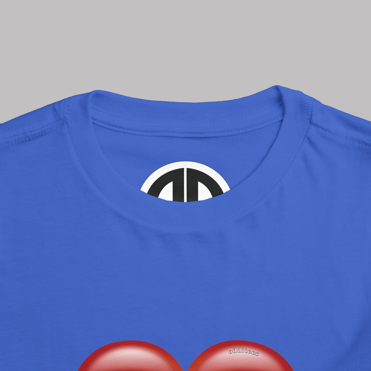 "Daddy's Little Hellion" Big Heart design, Unisex Toddler Short-Sleeve Graphic Print T-shirts