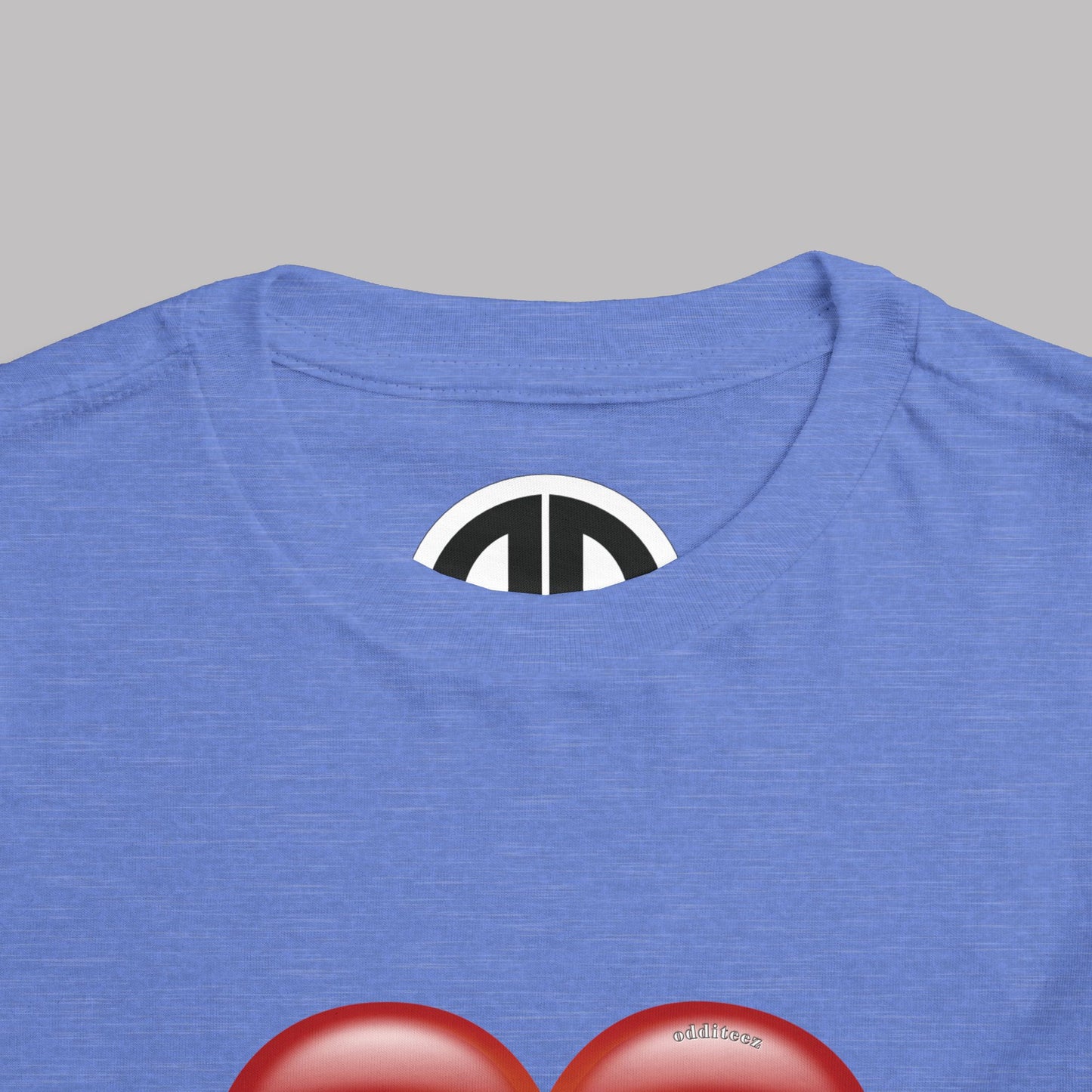 "Daddy's Little Hellion" Big Heart design, Unisex Toddler Short-Sleeve Graphic Print T-shirts