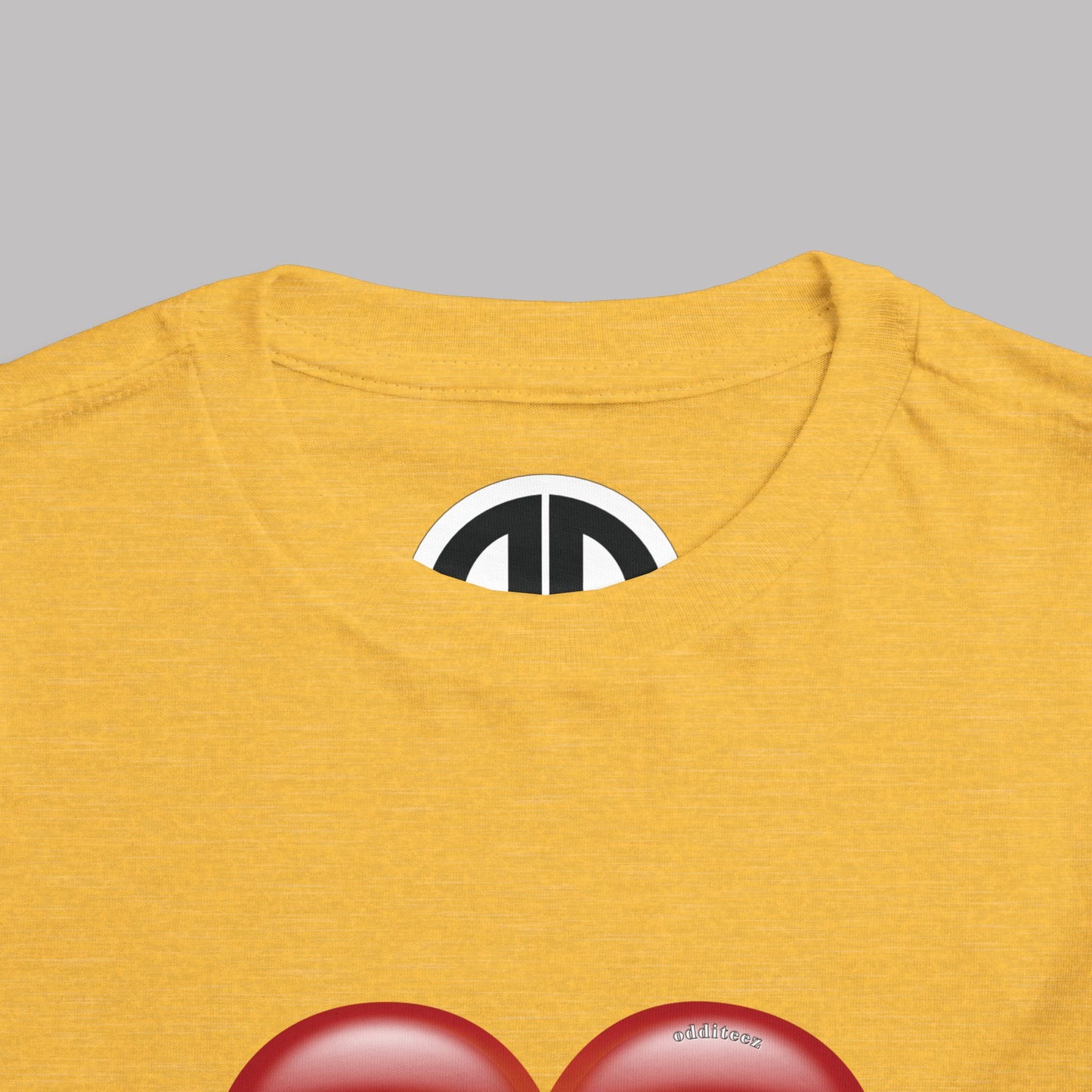 "Daddy's Little Hellion" Big Heart design, Unisex Toddler Short-Sleeve Graphic Print T-shirts