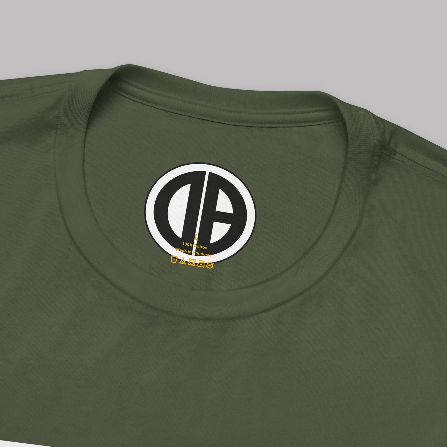 Vintage Military Green Odditeez Varsity Letters rectangular logo design, Unisex Adult Short-Sleeve Graphic Print T-Shirts