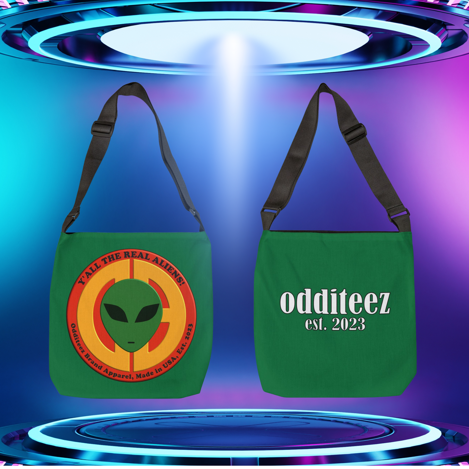 TWO AVAILABLE SIZES OF ADJUSTABLE TOTE BAGS: 16X16 AND 18X18