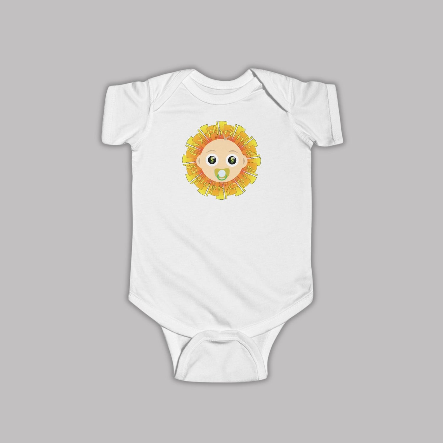 Unisex Infant Fine Jersey Cotton Onesie Short-Sleeve Bodysuits