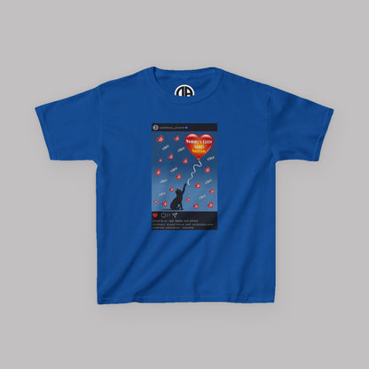 "Mommy's Little Hellion" Cat Post design, Unisex Kids' Short-Sleeve Heavy Cotton™ T-shirts