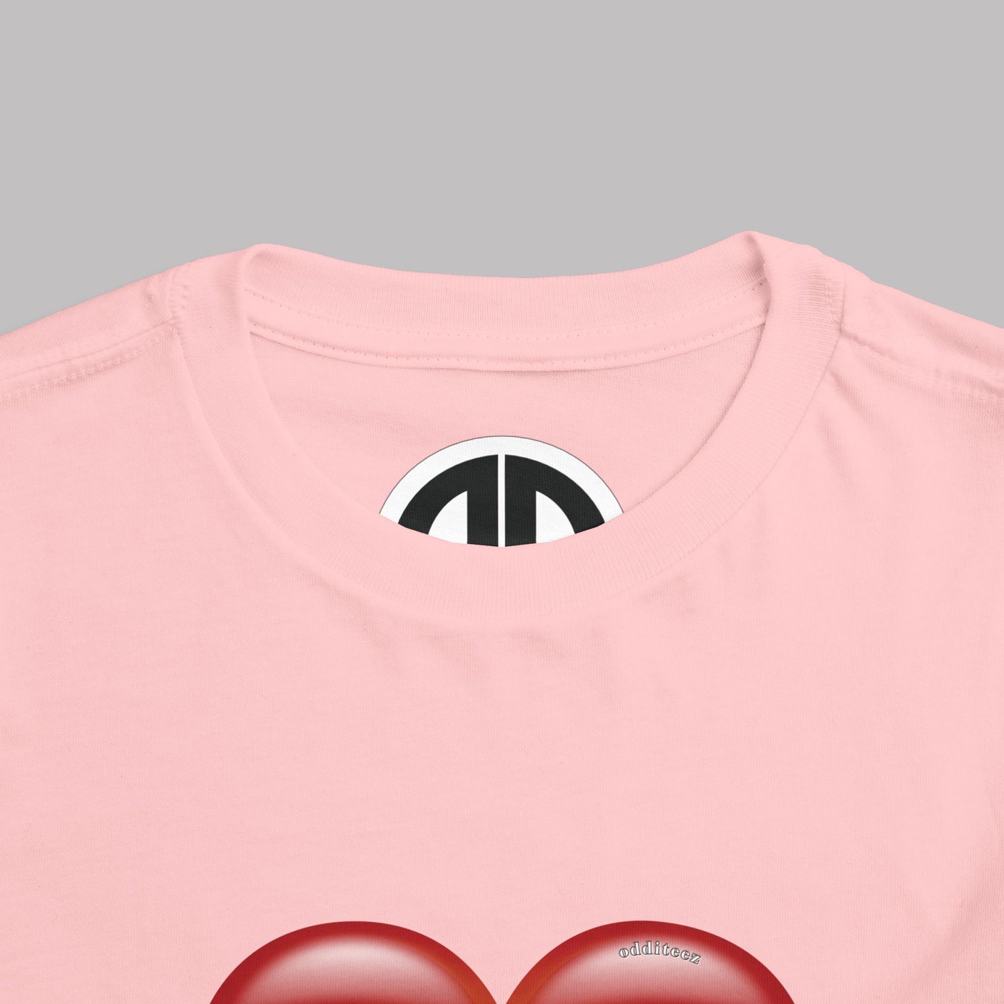 "Daddy's Little Hellion" Big Heart design, Unisex Toddler Short-Sleeve Graphic Print T-shirts