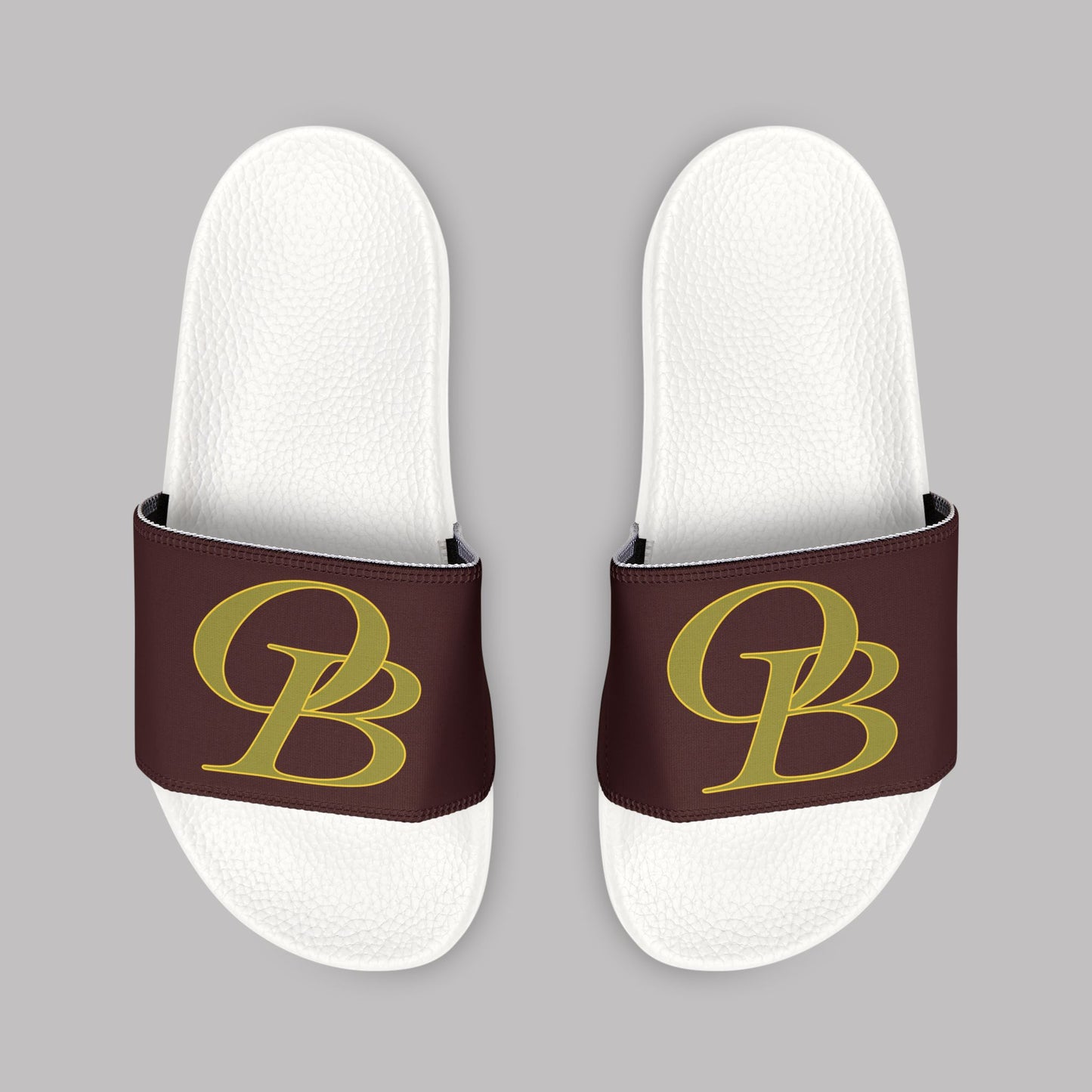 Golden Varsity Letters logo design, Women's Adjustable Strap Flip-Flop Sandals (US 6-12)