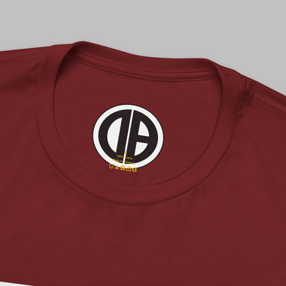 Vintage White Odditeez Varsity Letters rectangular logo design, Unisex Adult Short-Sleeve Graphic Print T-Shirts