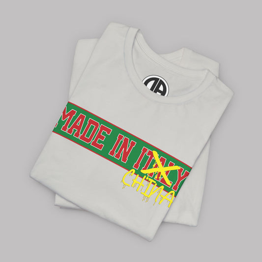 “Made I̶T̶A̶L̶Y̶ China” Spray Paint Graffiti design, Unisex Adult Short-Sleeve Graphic Print T-Shirts