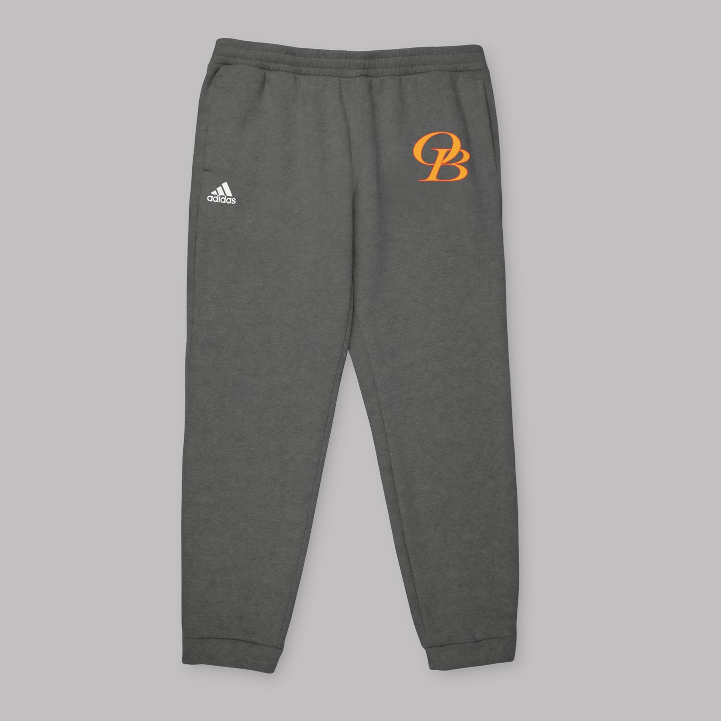 Dark Yellow Varsity Letters logo design, Adidas Unisex Premium Fleece-Lined Jogger Sweatpants