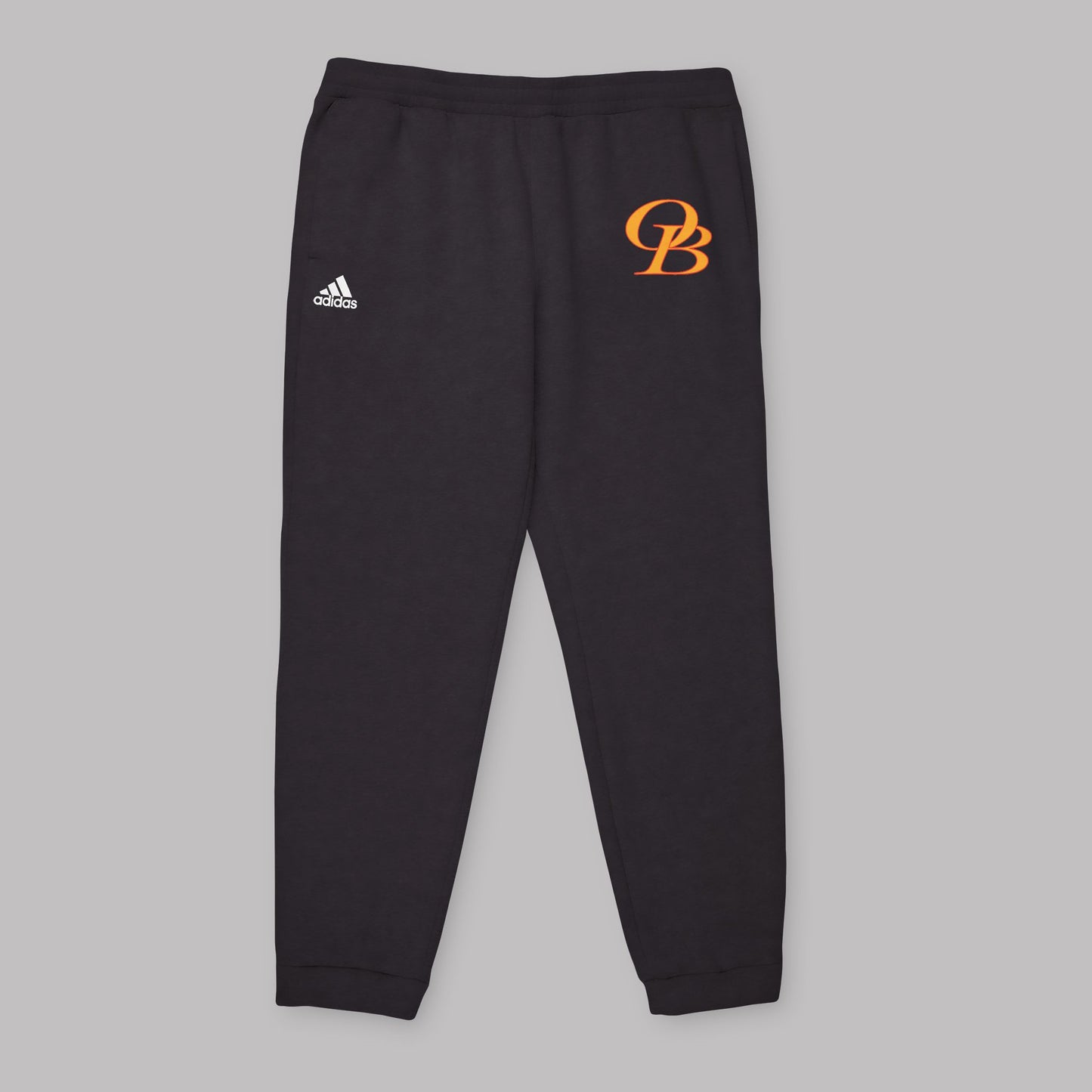 Dark Yellow Varsity Letters logo design, Adidas Unisex Premium Fleece-Lined Jogger Sweatpants