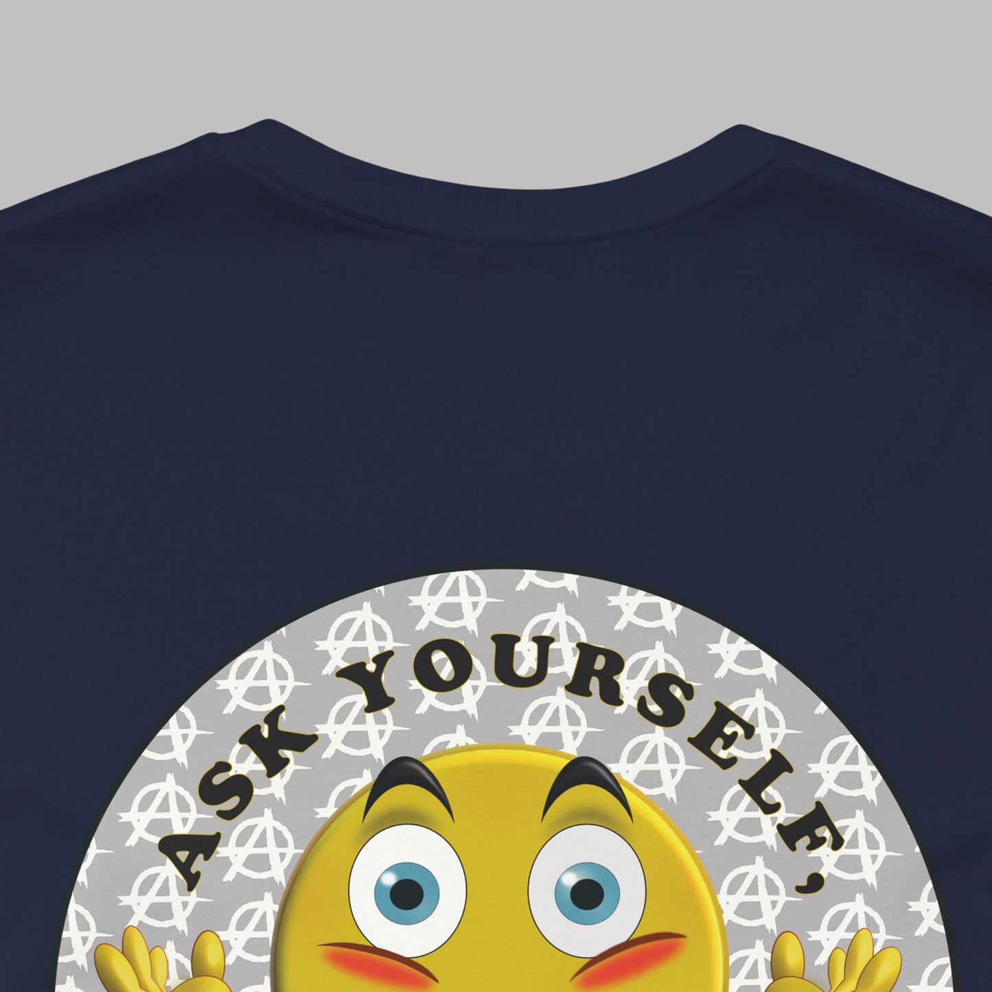 "Ask Yourself, Why Not?!?" design, Unisex Adult Short-Sleeve Graphic Print T-shirts