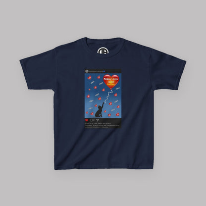 "Mommy's Little Hellion" Cat Post design, Unisex Kids' Short-Sleeve Heavy Cotton™ T-shirts