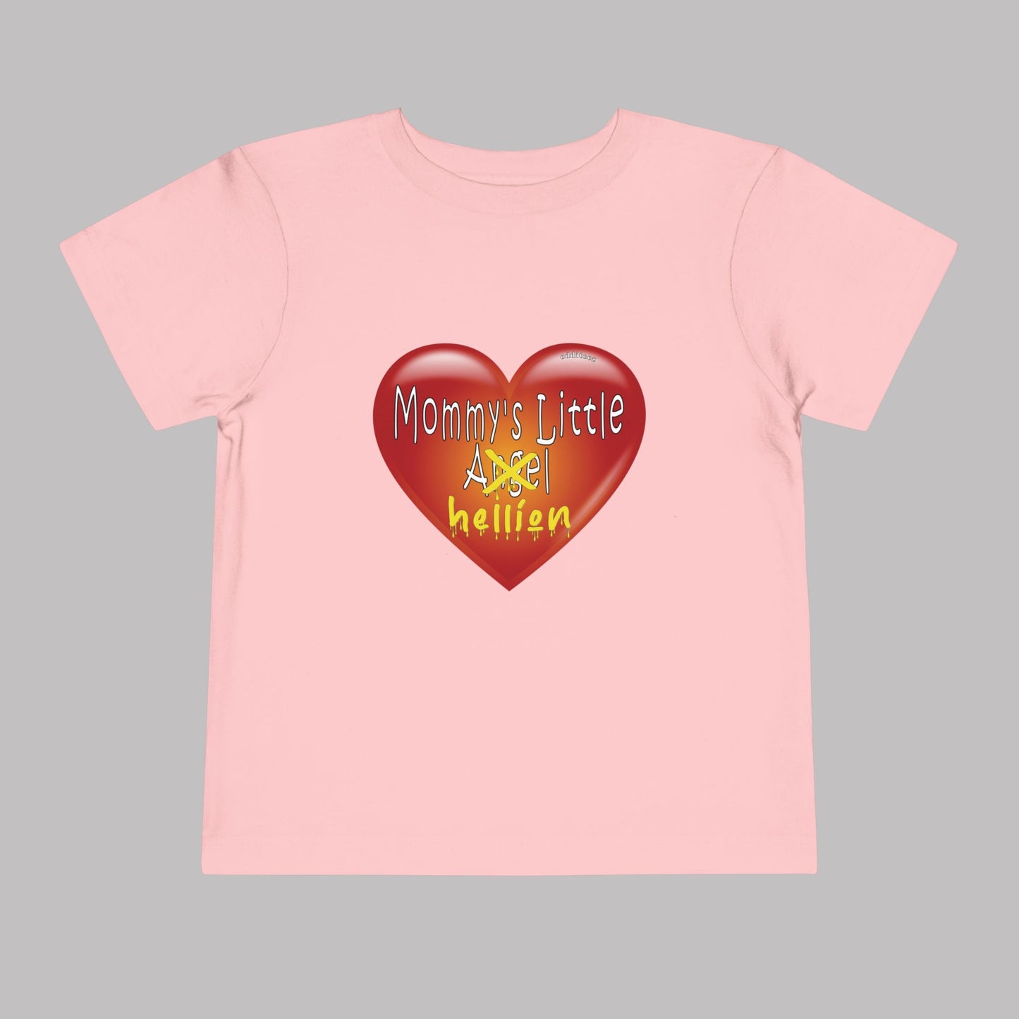 "My Mommy's Hellion" design, Unisex Toddler Short-Sleeve Graphic Print T-shirts