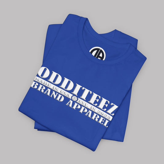 Ghost White O.B.A. 3D Effect logo design, Unisex Adult Short-Sleeve Graphic Print T-Shirts