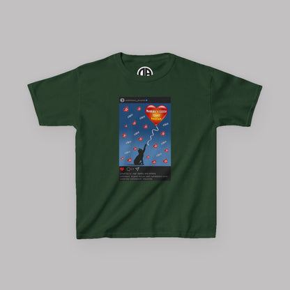 "Mommy's Little Hellion" Cat Post design, Unisex Kids' Short-Sleeve Heavy Cotton™ T-shirts