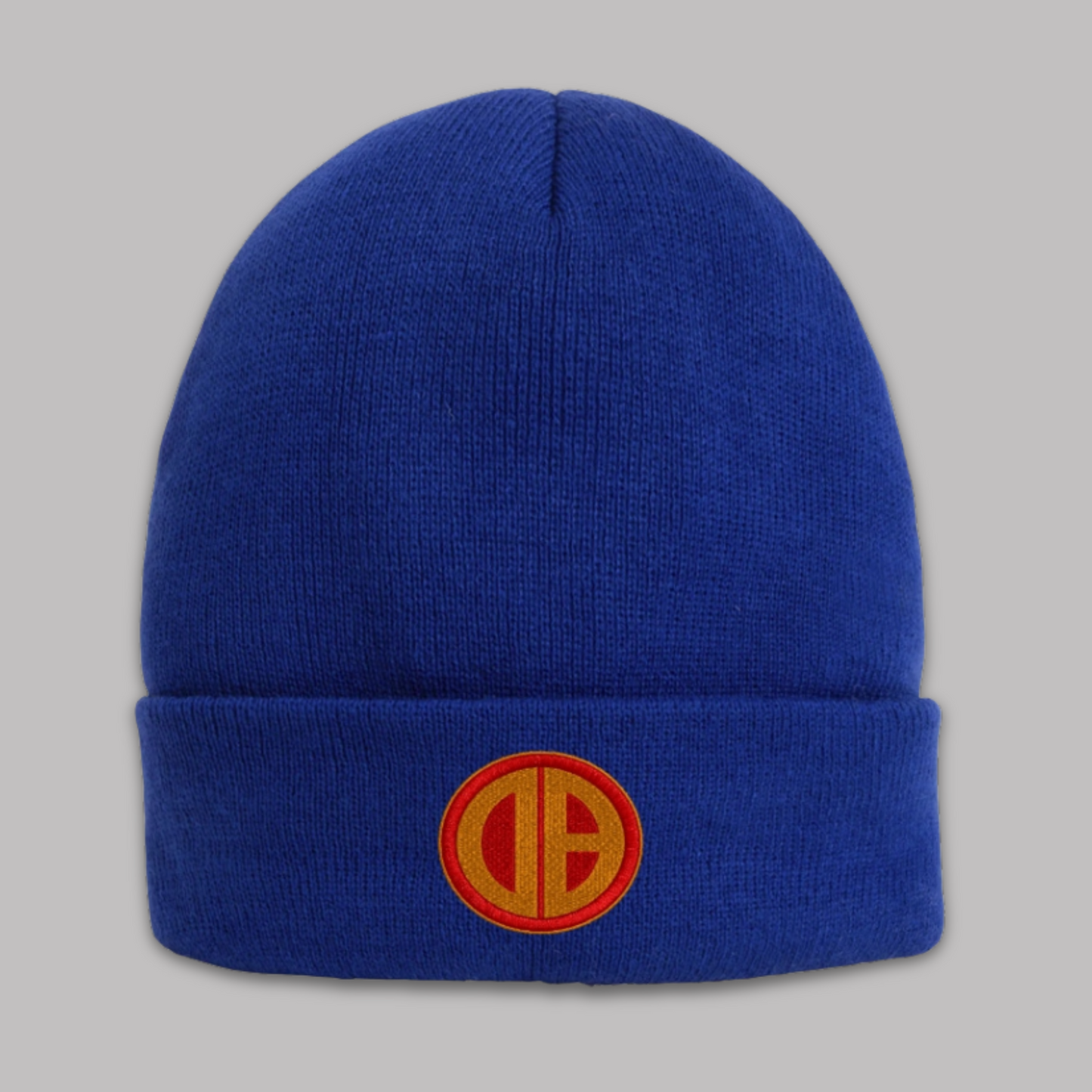 Yellow & Red Circular logo design, Unisex Adult VP Embroidered 3M™ Thinsulate™ Cuffed Knit Beanies