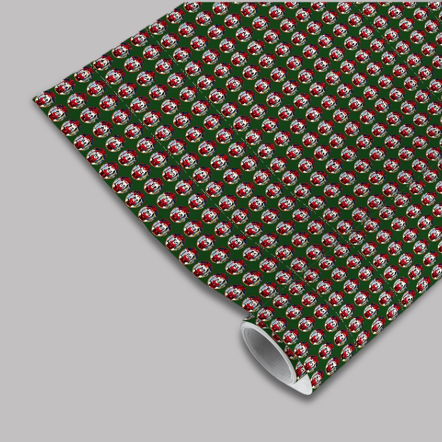 "JINGLE BALLS" design, Gift-Wrapping Paper Sheets or Rolls (multiple sizes)